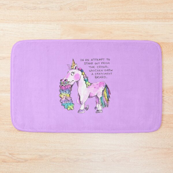 Item preview, Bearded Unicorn: daily doodle design designed and sold by Hannah's  Doodles.