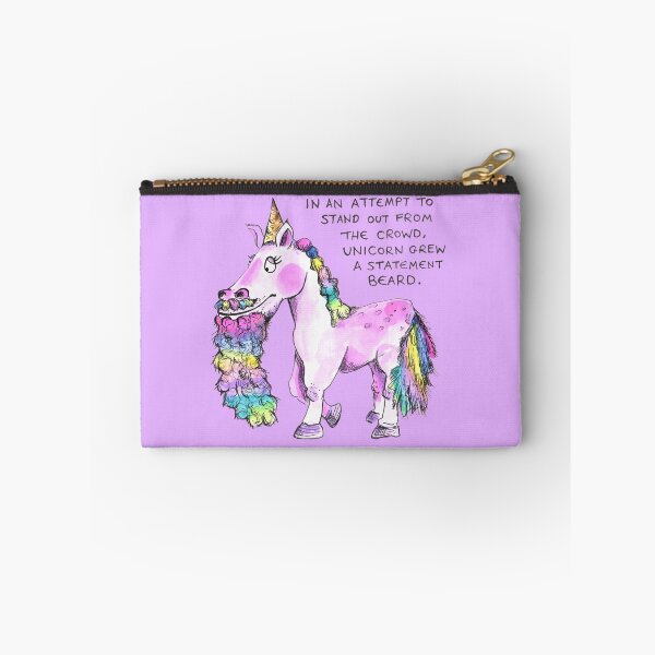 Item preview, Bearded Unicorn: daily doodle design designed and sold by Hannah's  Doodles.