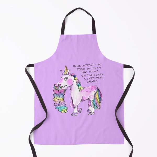 Item preview, Bearded Unicorn: daily doodle design designed and sold by Hannah's  Doodles.