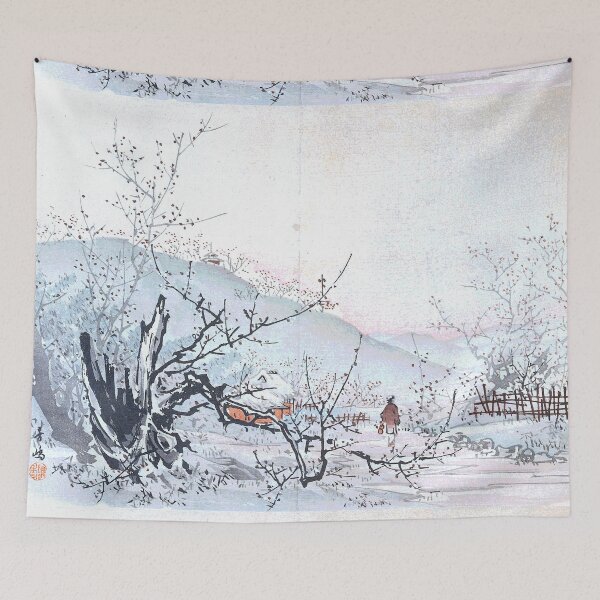 Item preview, Japanese Vintage Landscape Snowy Trees  designed and sold by Rantan1618.