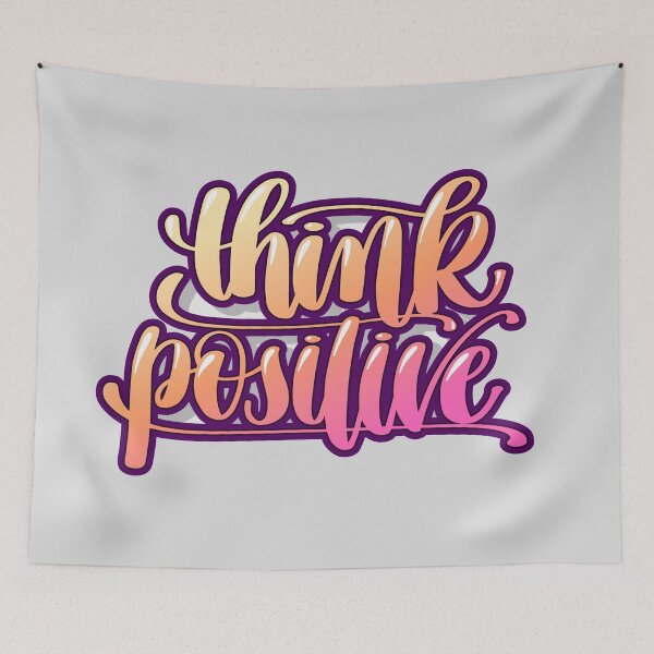 Item preview, Think Positive Text Quote designed and sold by Artcraft-Ink.