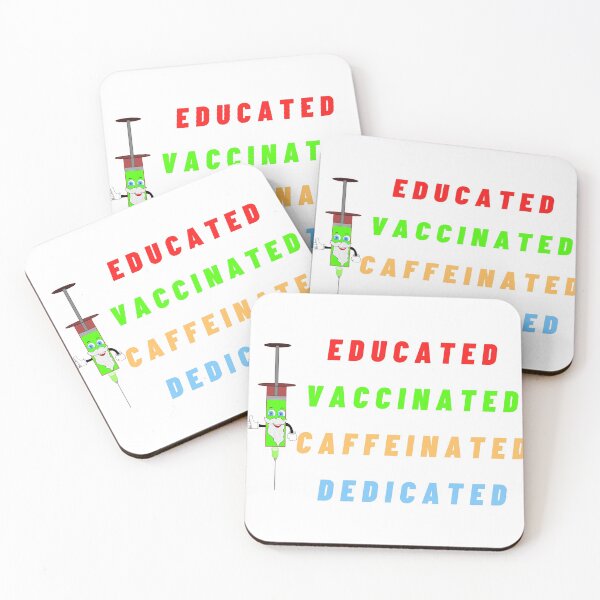 Item preview, Educated Vaccinated Caffeinated Dedicated designed and sold by Tawfiktyson.