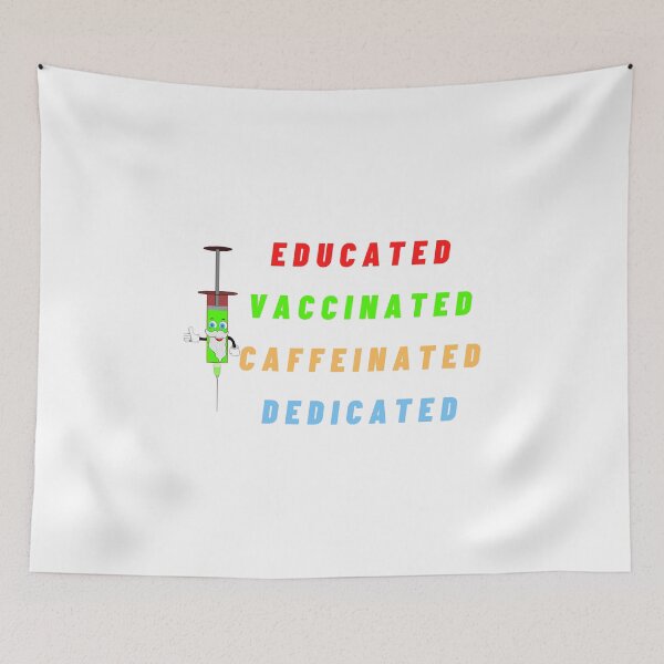 Item preview, Educated Vaccinated Caffeinated Dedicated designed and sold by Tawfiktyson.