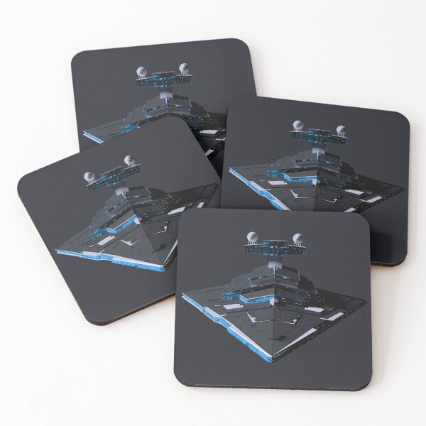 Item preview, Cool Blue Black Sci fi fantasy spaceship designed and sold by theinkypensieve.