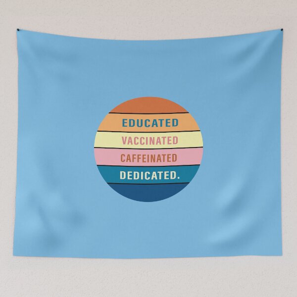 Item preview, Educated Vaccinated Caffeinated Dedicated designed and sold by prodesign2021.