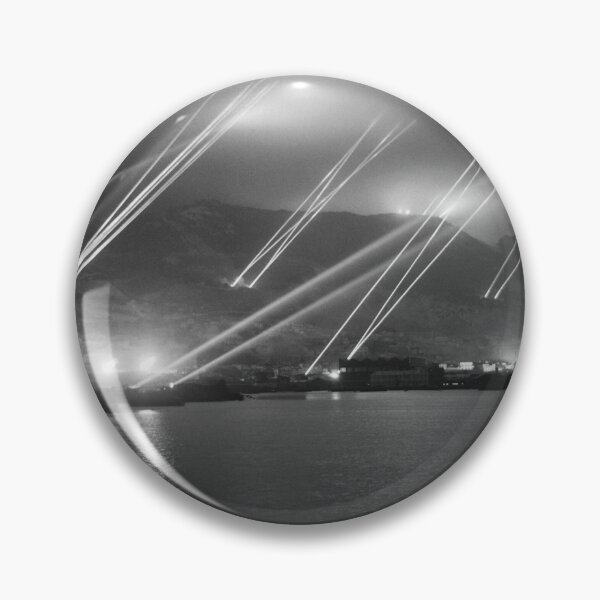 Item preview, Searchlights In The Night Sky - The Rock Of Gibraltar - WW2 1942 designed and sold by warishellstore.