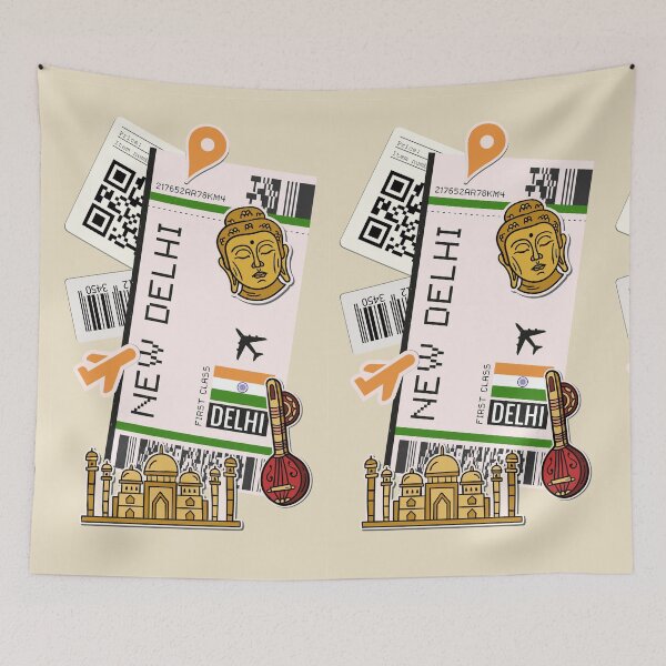 Item preview,  Boarding pass New Delhi designed and sold by Freeshstyle.