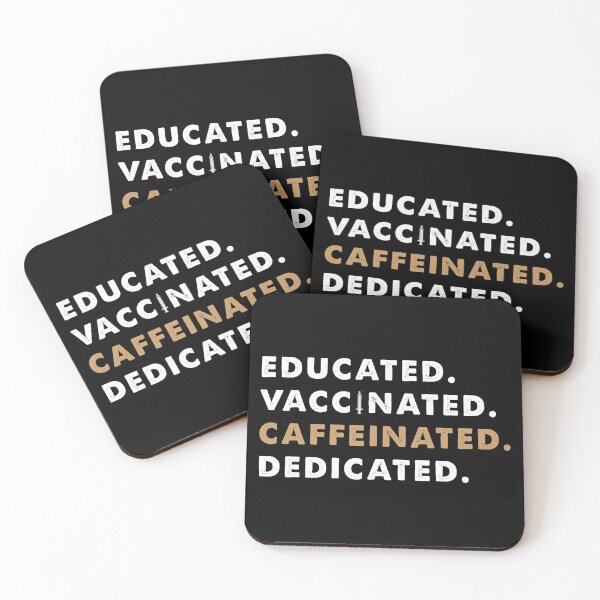Item preview, Educated Vaccinated Caffeinated Dedicated designed and sold by ambaart.