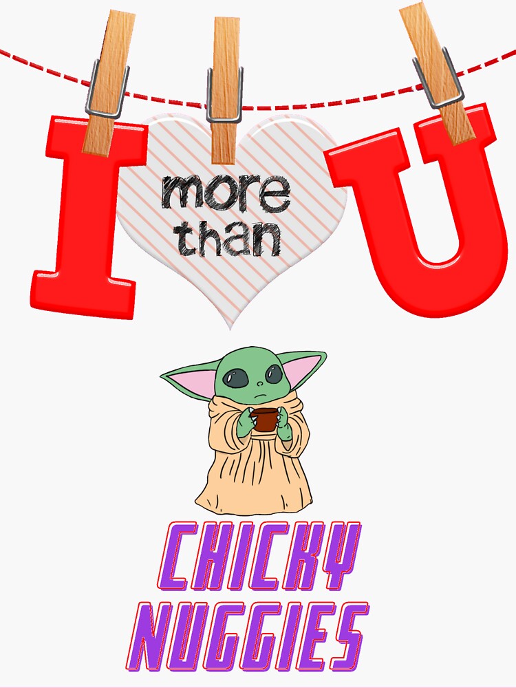 I Love You More Than Chicky Nuggies | Baby Yoda Mug