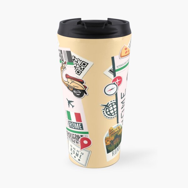 Boarding pass Rome Travel Mug