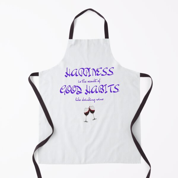 Item preview, Happiness - Good Habits - Wine designed and sold by Lowdown Designs.