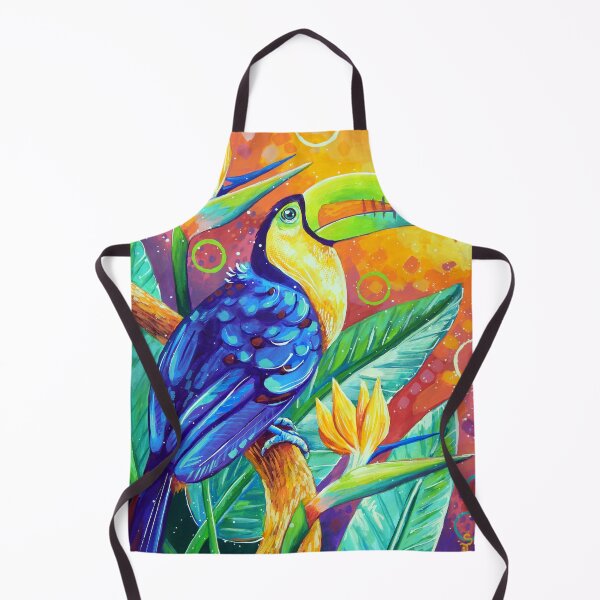 Item preview, Toucan Among Birds of Paradise designed and sold by Sandra Trubin.