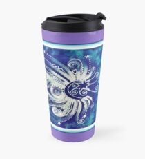 Teal and Purple Moonbeams Travel Mug