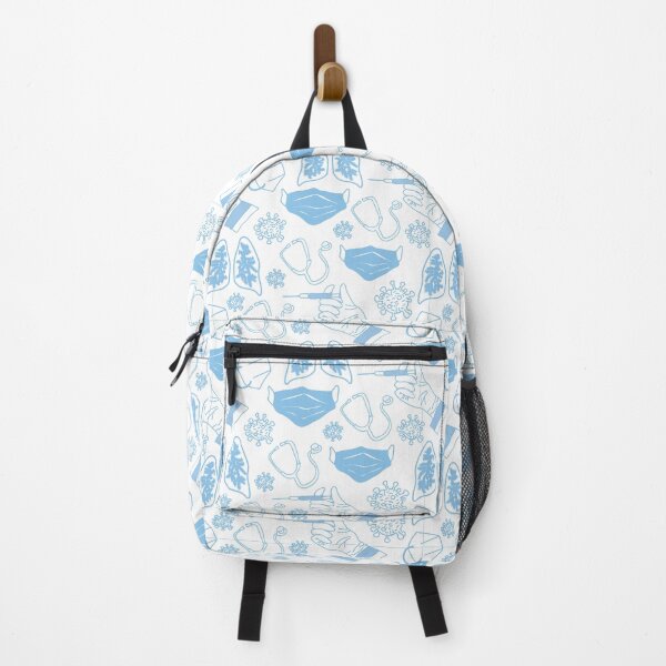 Item preview, Minimalist light blue vaccination covid pattern designed and sold by Jazz Dot Studio.