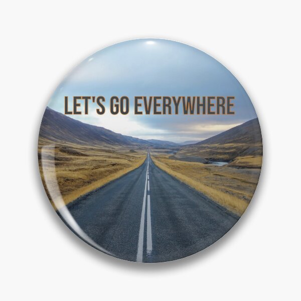 Item preview, Let's Go Everywhere Sticker- travel around world designed and sold by Beautifulpaint.