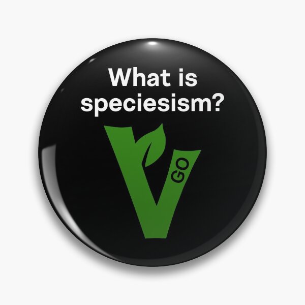 Item preview, What is speciesism - vegan messge - dark BG designed and sold by reIntegration.
