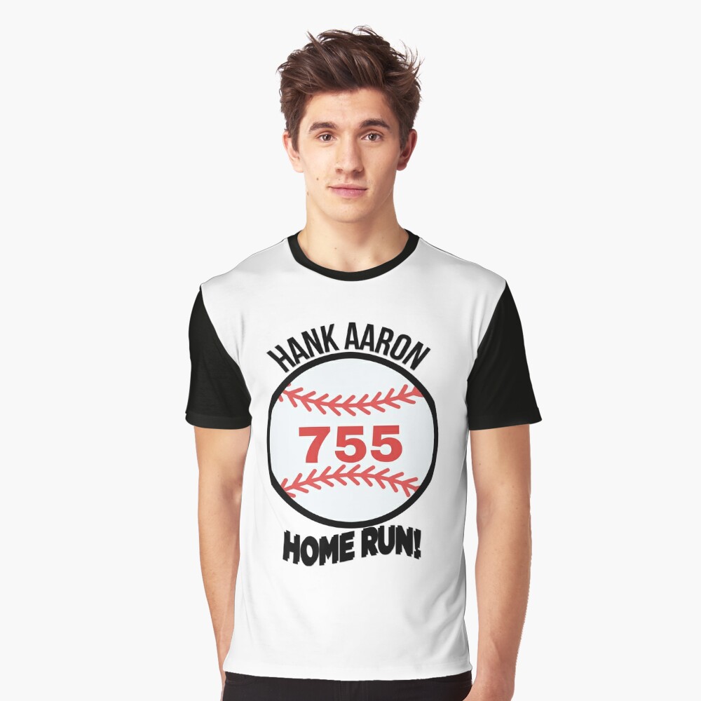 BreakingT Men's Hank Aaron 755 Forever Blue T-Shirt