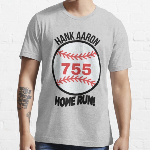 BreakingT Men's Hank Aaron 755 Forever Blue T-Shirt