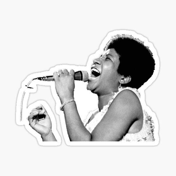 The Legendary Aretha Franklin Sticker