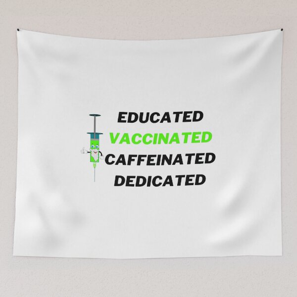 Item preview, Educated Vaccinated Caffeinated Dedicated  designed and sold by Tawfiktyson.