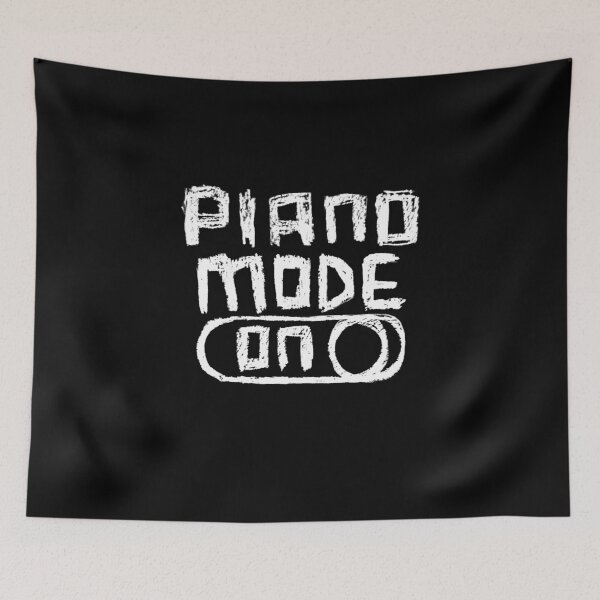 Item preview, Piano Mode On for Piano Player designed and sold by badlydrawnbabe.