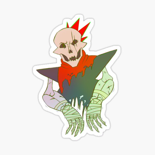 Underfell Papyrus Vinyl Sticker – Shannanigans Cafe