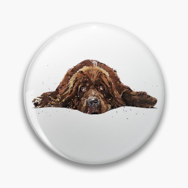 Item preview, Brown Newfoundland Dog Art designed and sold by EdsWatercolours.