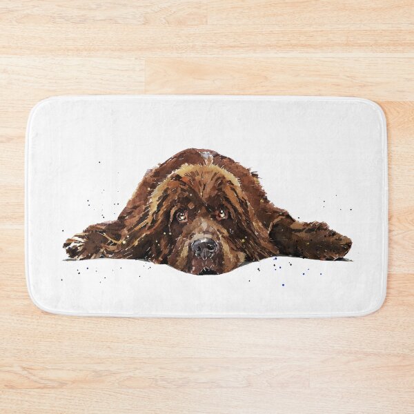 Item preview, Brown Newfoundland Dog Art designed and sold by EdsWatercolours.