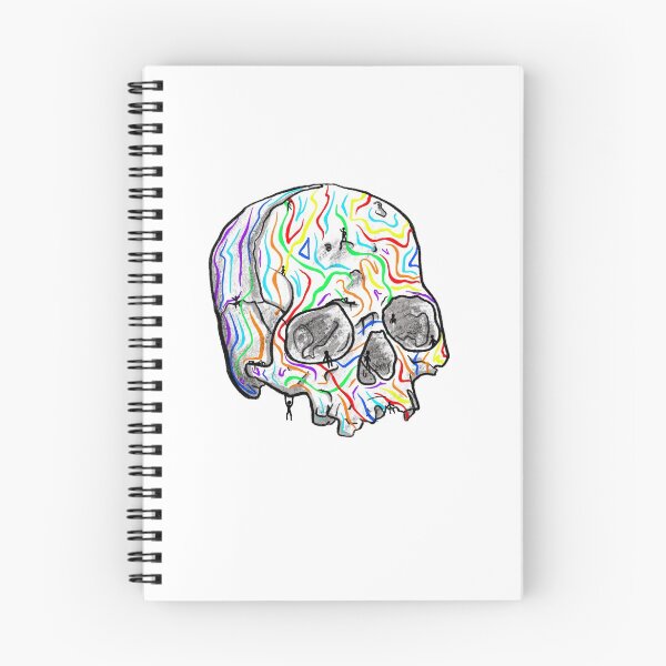 Item preview, Rainbow Line Skull with Tiny People designed and sold by Charcharleyb.