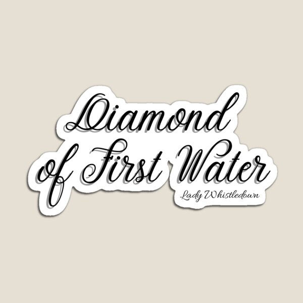 Aperçu de l'œuvre Bridgerton Diamond de la première eau créée et vendue par loveforallages.