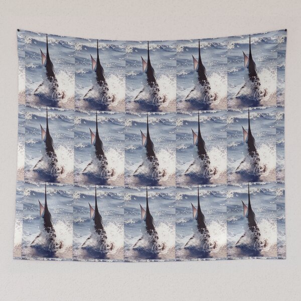Item preview, MARLIN 4 - fish - waterscape  (ED01) designed and sold by Elisabeth Dubois.