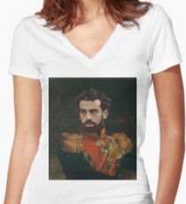 Mohamed Salah Women's Fitted V-Neck T-Shirt