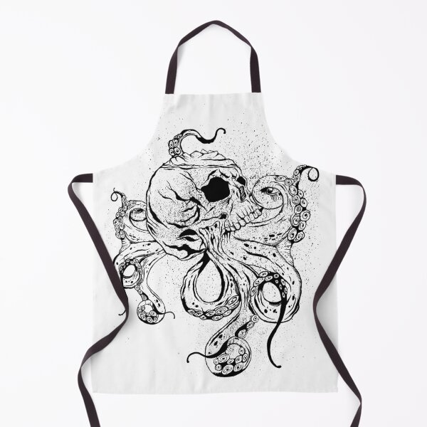 Item preview, Black octopus skull designed and sold by pilips januarius.