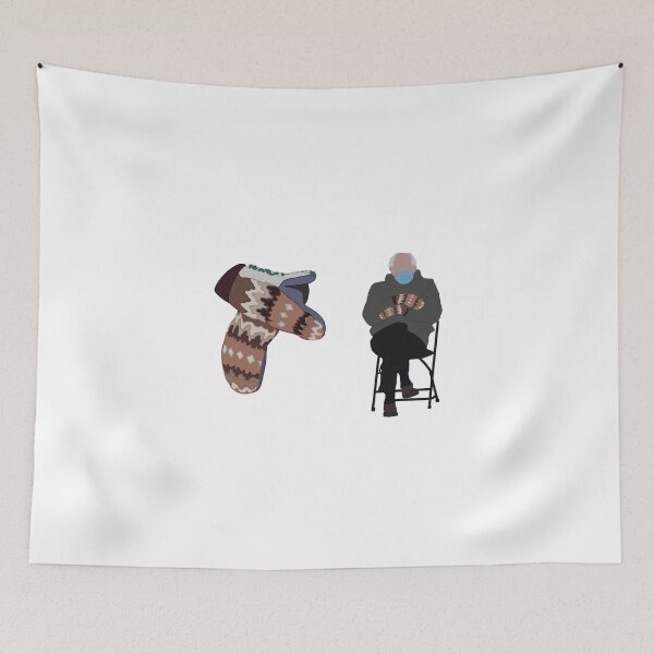 Item preview, Bernine Sanders Mittens Meme Presidential Inauguration Sticker Pack designed and sold by tiktokmemeshop.