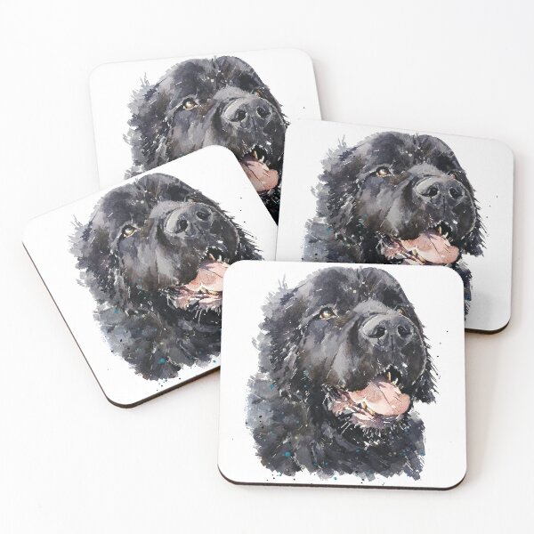 Item preview, Newfoundland Dog Watercolour Art designed and sold by EdsWatercolours.
