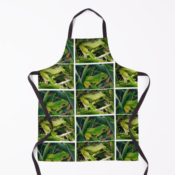 Item preview, White Lipped Tree Frog in the Daintree in Australia Original Photo and Acrylic Painting designed and sold by asmullikin.