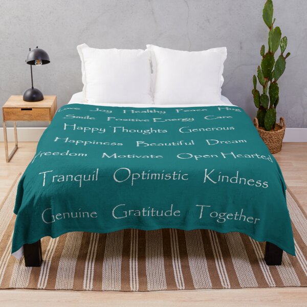 Item preview, Positive Energy Words Hug blue green designed and sold by oxoxoxo.