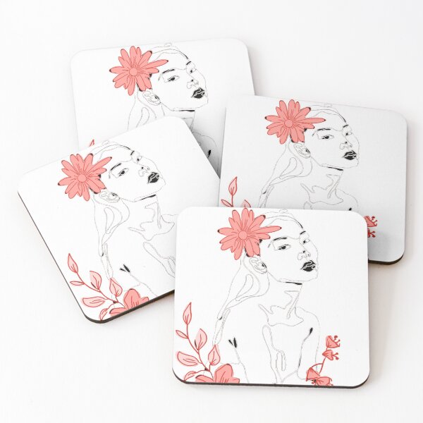 Item preview, Floral One Line Face Art designed and sold by Dr.YesOrNo.