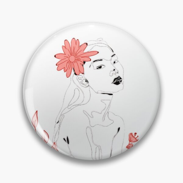 Item preview, Floral One Line Face Art designed and sold by Dr.YesOrNo.
