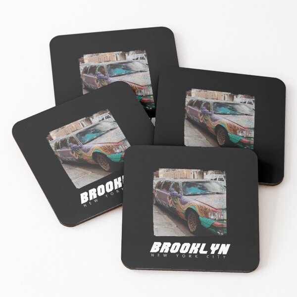 Item preview, BROOKLYN NEW YORK CITY - AFRO SHIRT COLORFUL CAR  designed and sold by Edgy DESIGNS.