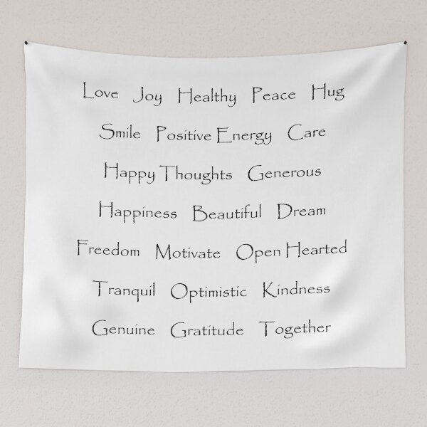 Item preview, Positive Energy Words Hug white designed and sold by oxoxoxo.