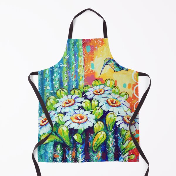 Item preview, Hummingbird with Cactus Flowers designed and sold by Sandra Trubin.