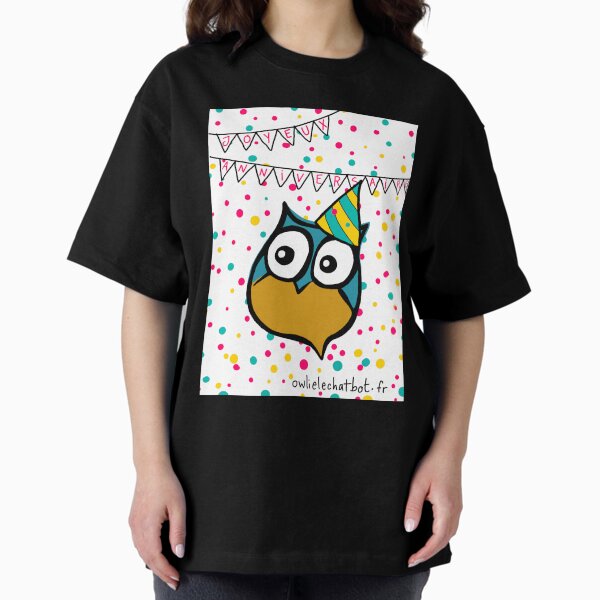 Item preview, Owlie the chatbot (happy birthday) designed and sold by MentaLee.