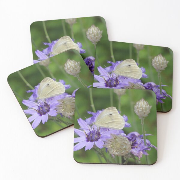 Item preview, Butterfly on purple flowers designed and sold by Trueselfart.