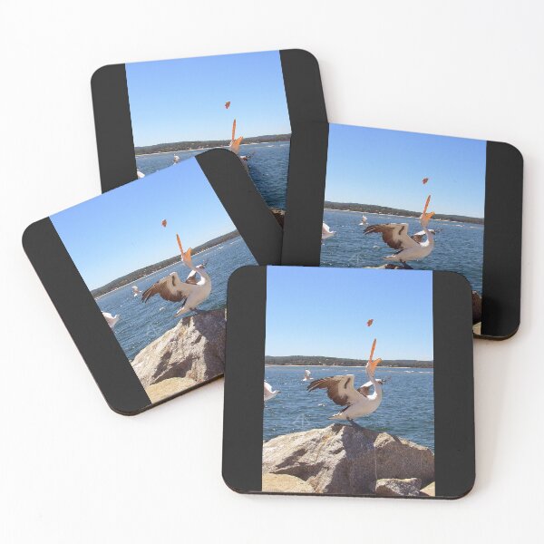 Item preview, Pelican feeding - bird - waterscape (ED01) designed and sold by Elisabeth Dubois.