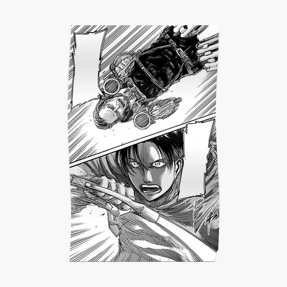 Levi Vs Kenny Attack On Titan Manga Panel Sticker For Sale By Animesky Redbubble