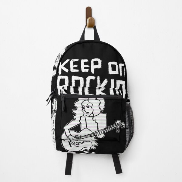 Item preview, Keep on Rocking the Guitar, Woman! designed and sold by badlydrawnbabe.