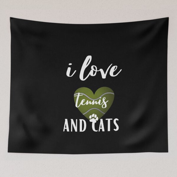 Item preview, i love tennis and cats Essential T-shirt  tennis lovers  designed and sold by todoAwesome.