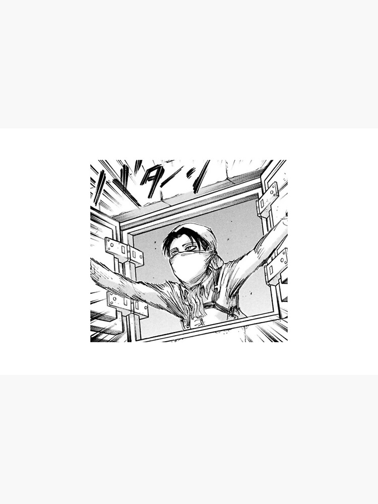 Levi Cleaning Attack On Titan Manga Panel Laptop Sleeve For Sale By Animesky Redbubble