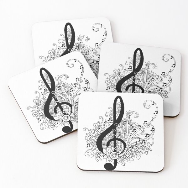 Item preview, Treble Clef and Music Notes designed and sold by Dv-Design.